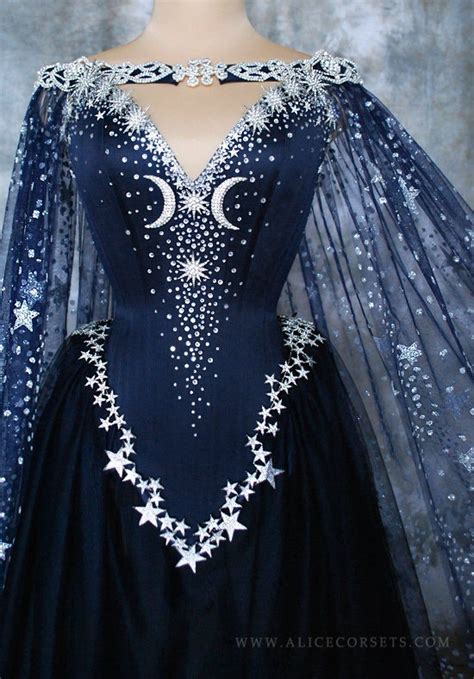 Shimmering crystal witch dress